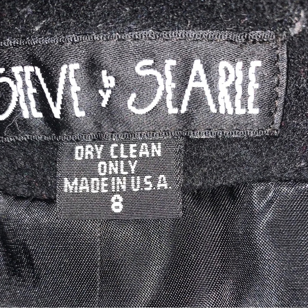 Steve By Searle Wool Coat Jacket Wool Red Winter Vintage US8 UK Size 12 - Picture 7 of 8
